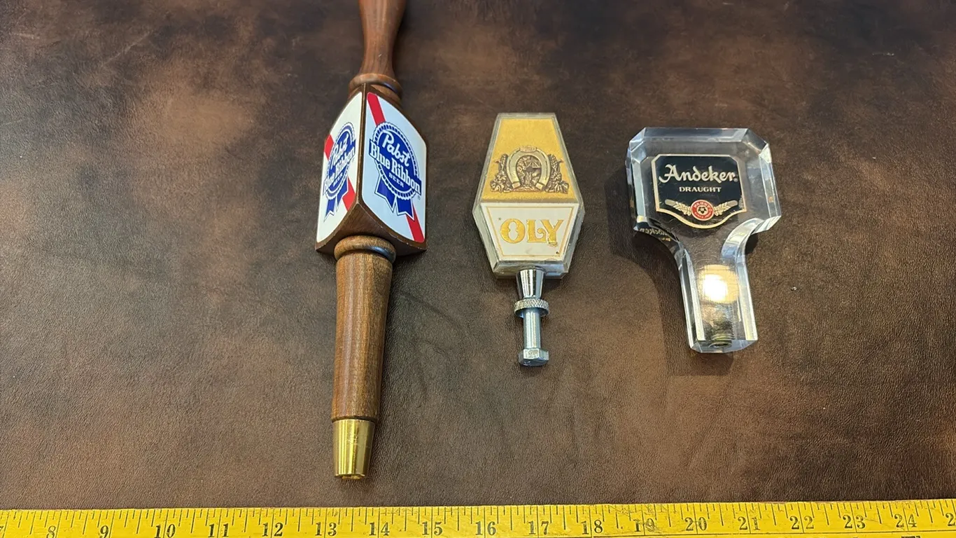 Pabst Blue Ribbon, Oly & Andeker Tap Handles