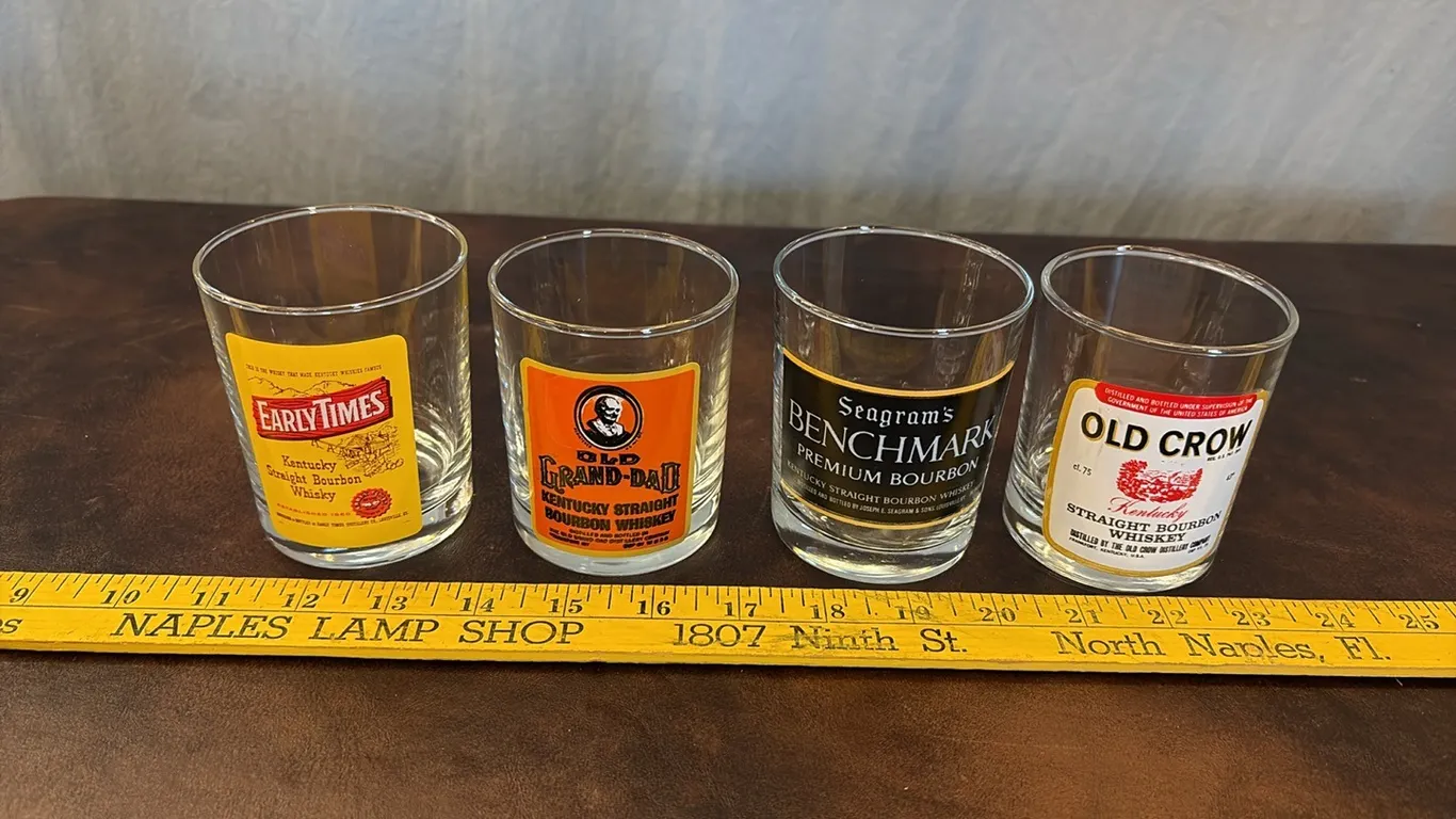 4- Whiskey Glasses