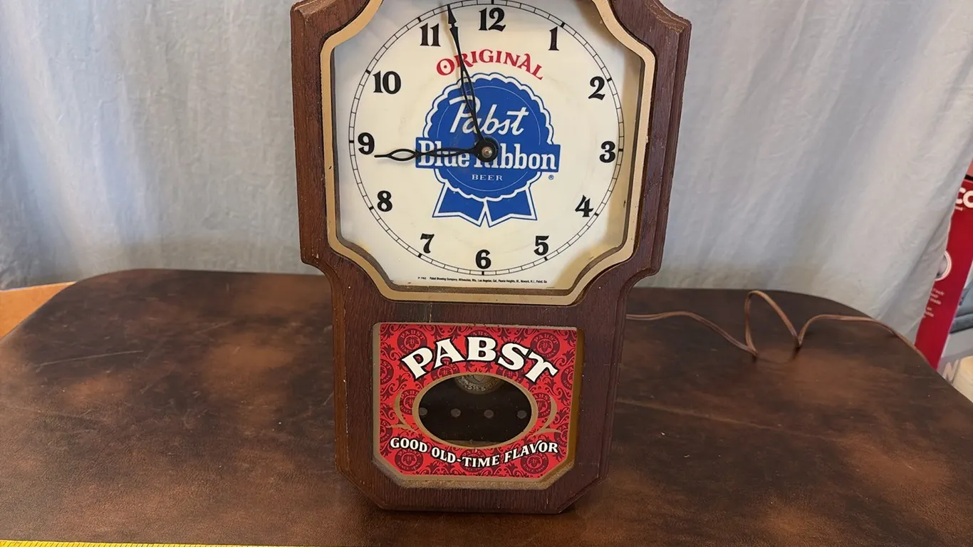 Pabst Blue Ribbon Wall Clock
