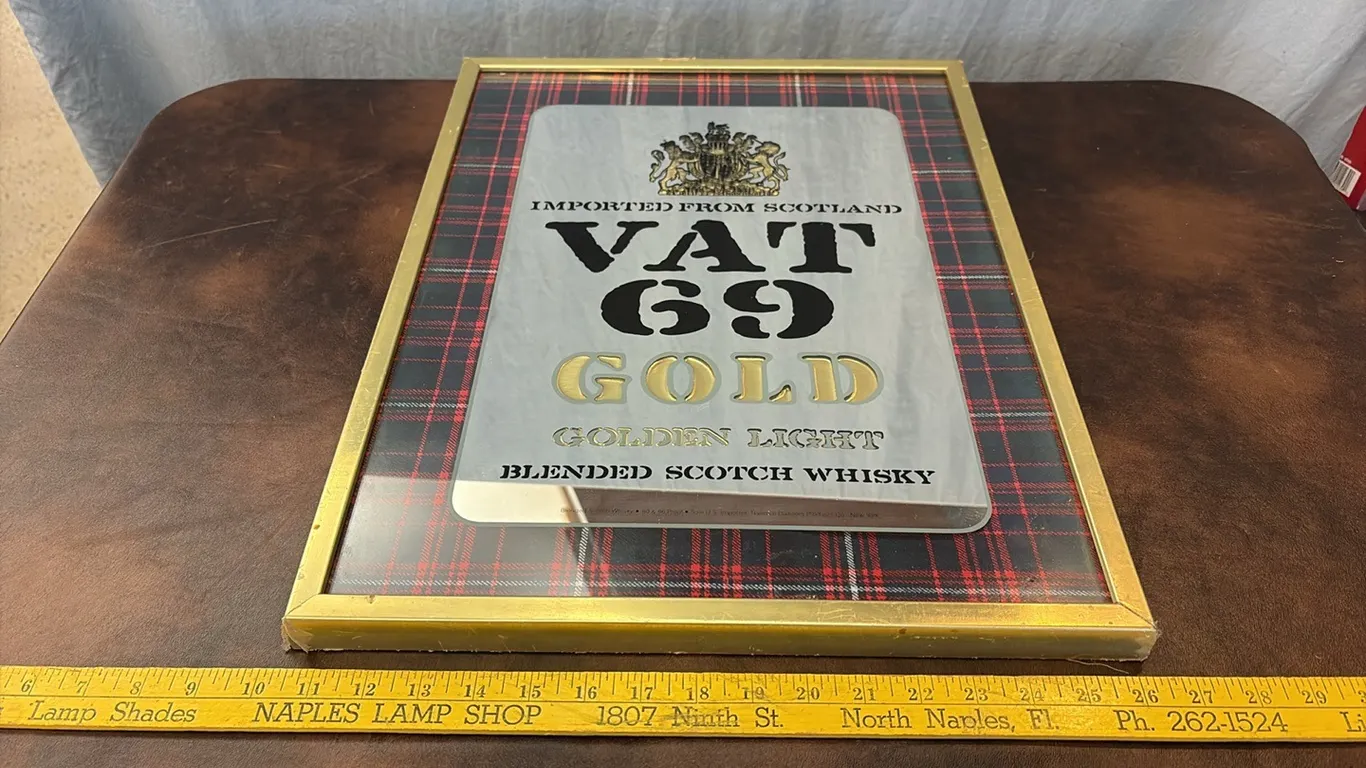 Vat 69 Gold Scotch Whisky Mirror