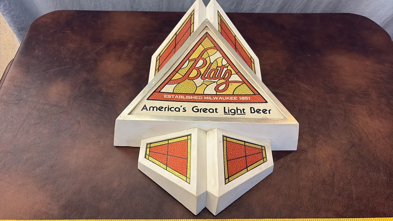 Blatz Light Beer Plastic Sign