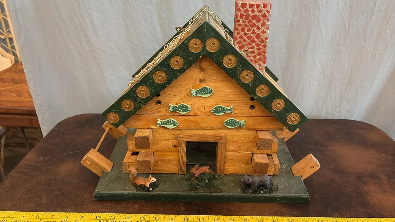 Wooden Bird Feeder