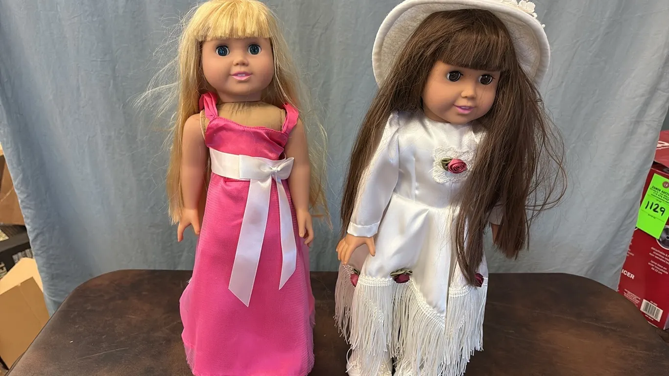 2- Collector Dolls w/ Stands