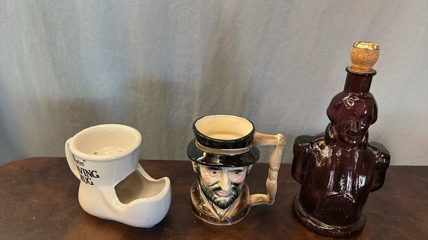George Washington Bottle, Character Mug & Shaving Mug