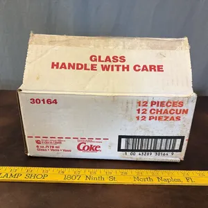 12- 6oz Coke Glasses