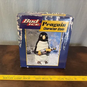 Bud Ice Penguin Character Stein