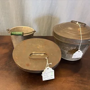 Angel Food/Jello Pan w/ Lid & Melon Shape Mold Pan