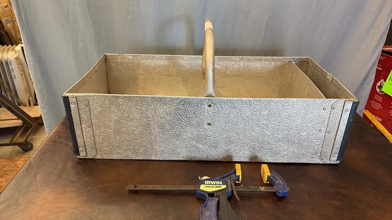 Vintage Tool Caddy w/ Irwin Clamp