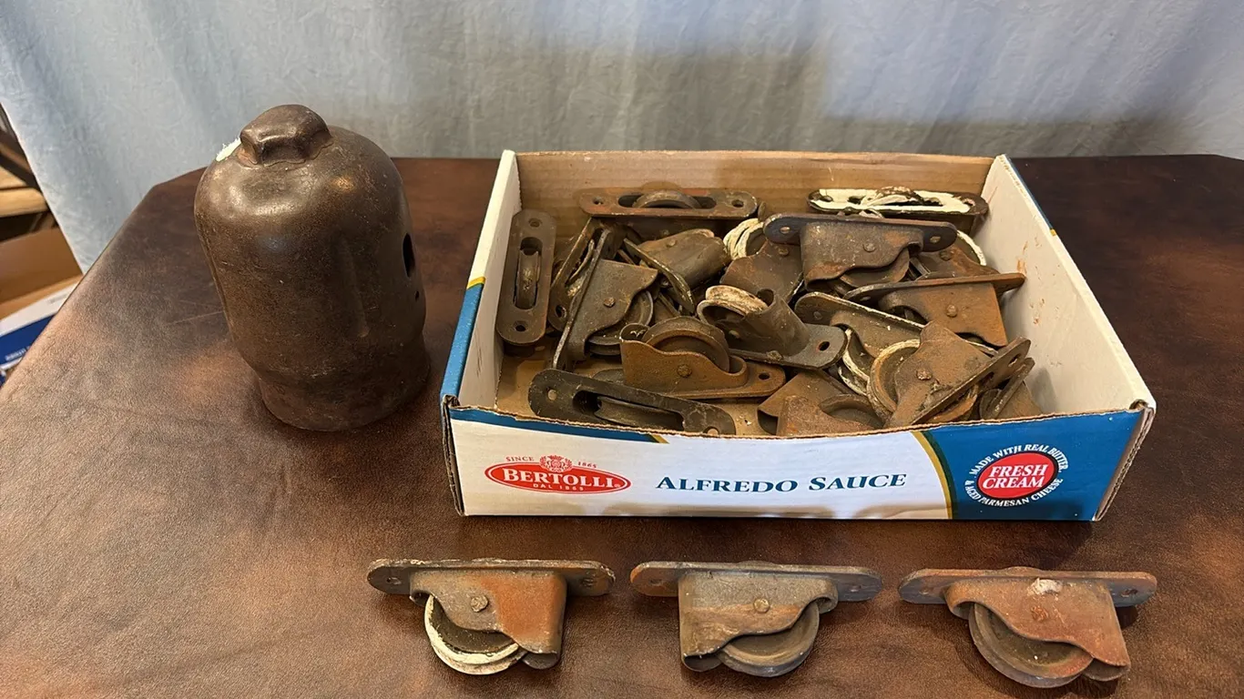 Vintage Metal Rollers & Tank Cap