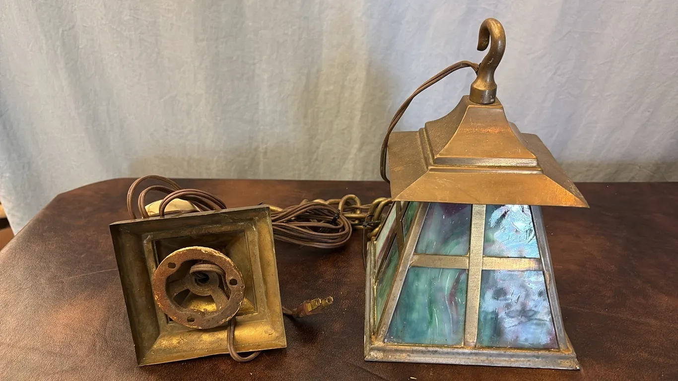 Vintage Hanging Light Fixture