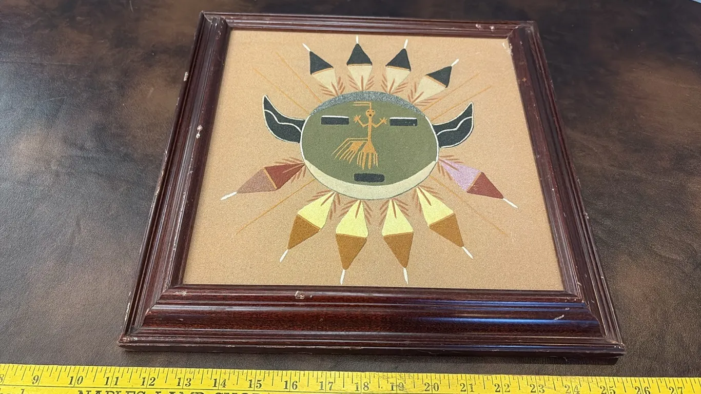 Vintage Native American Sand Art
