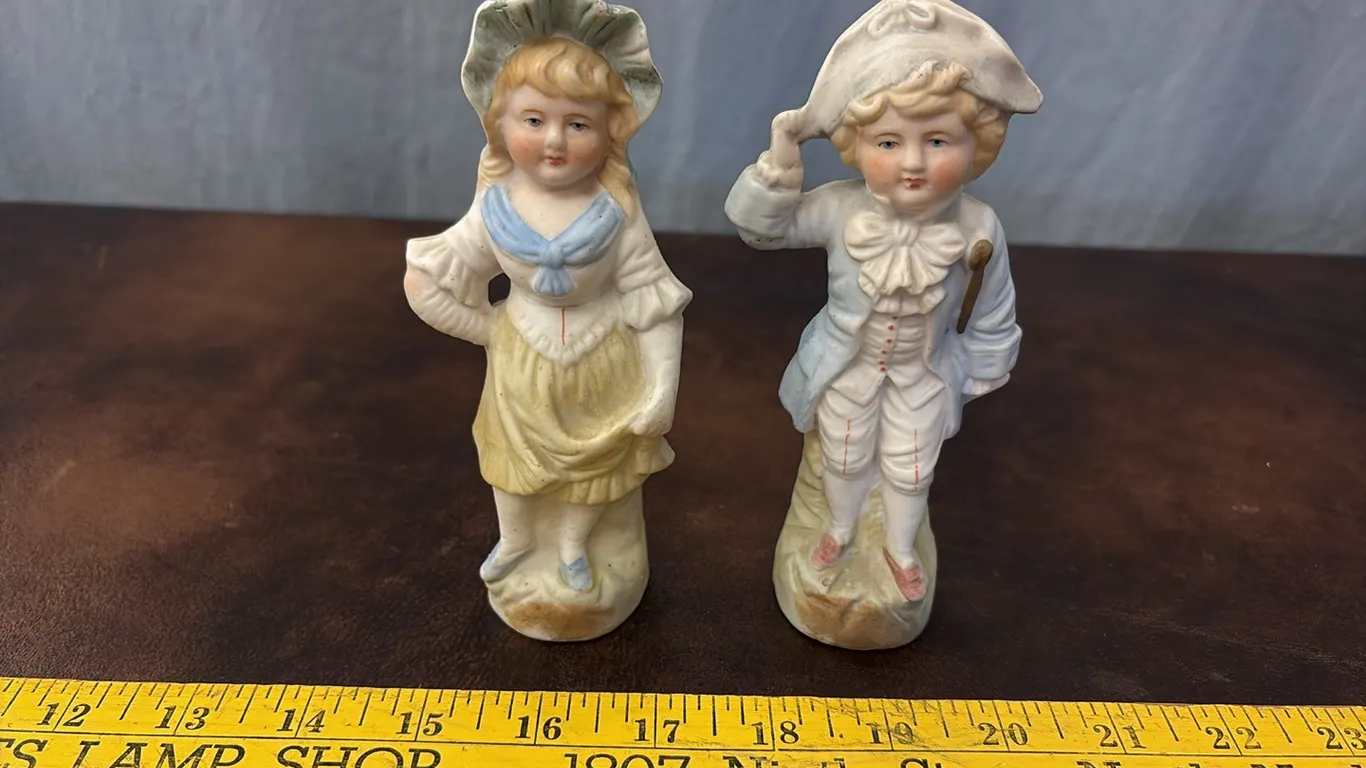 2- German Bisque Figurines