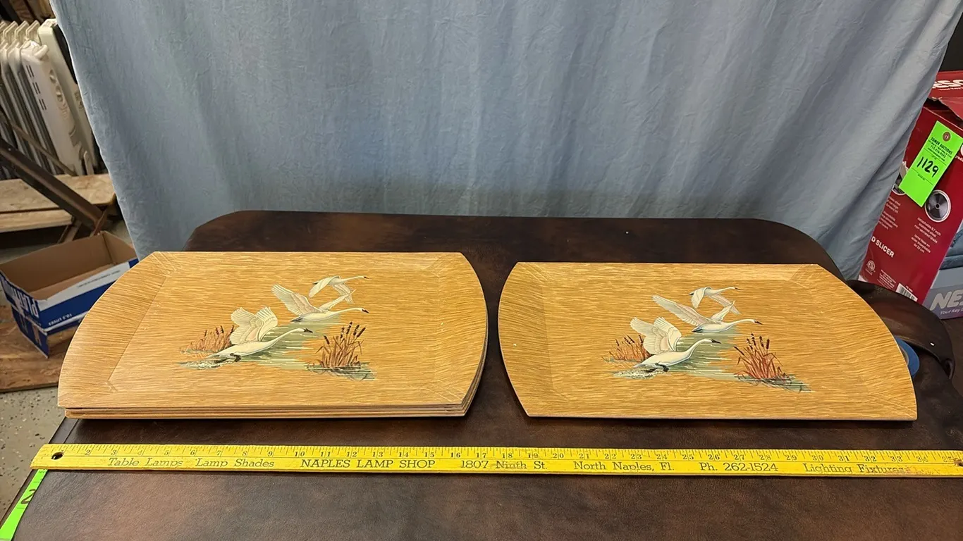 6- Coronet Wood Trays