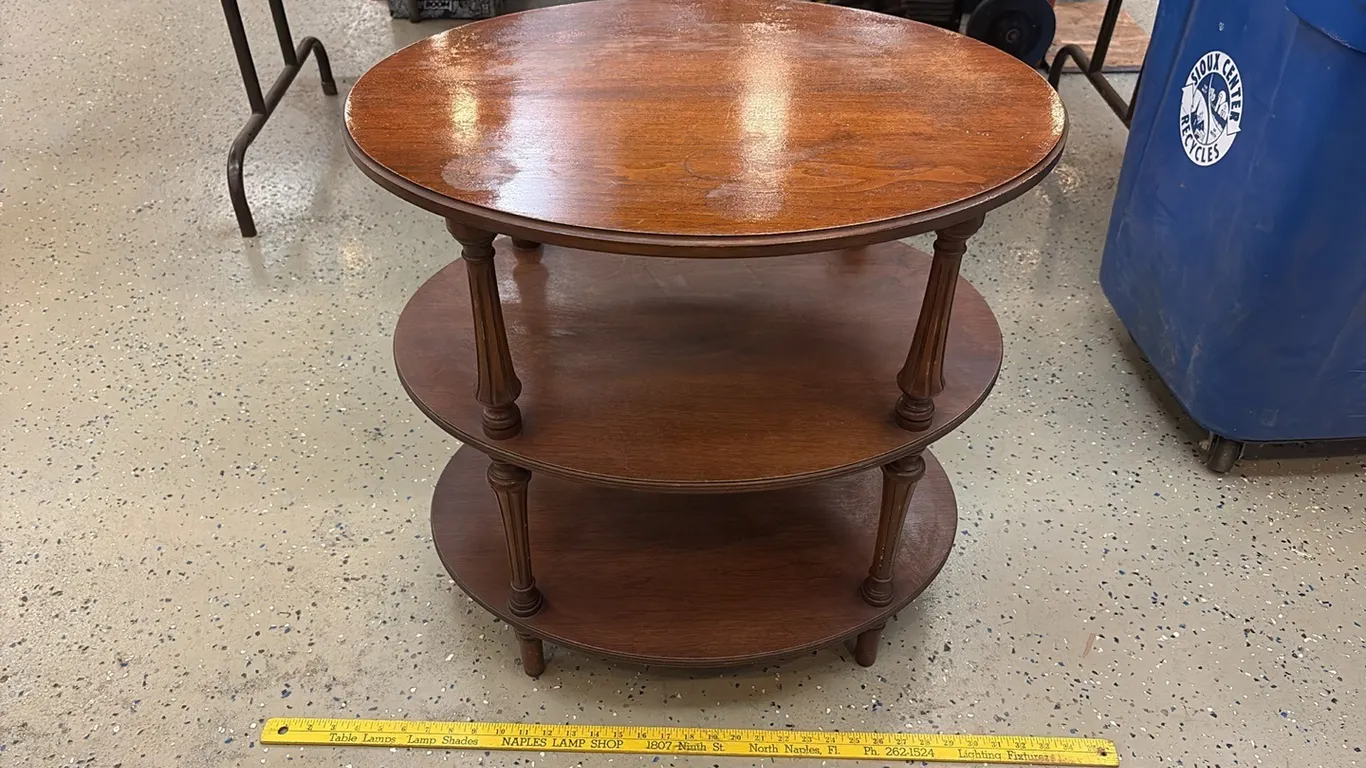 3 Tier Wood Shelf
