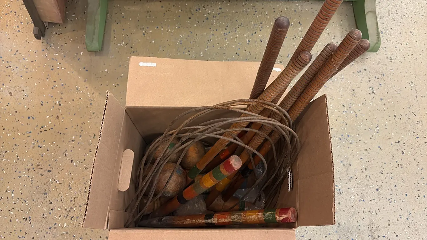 Antique Croquet Set
