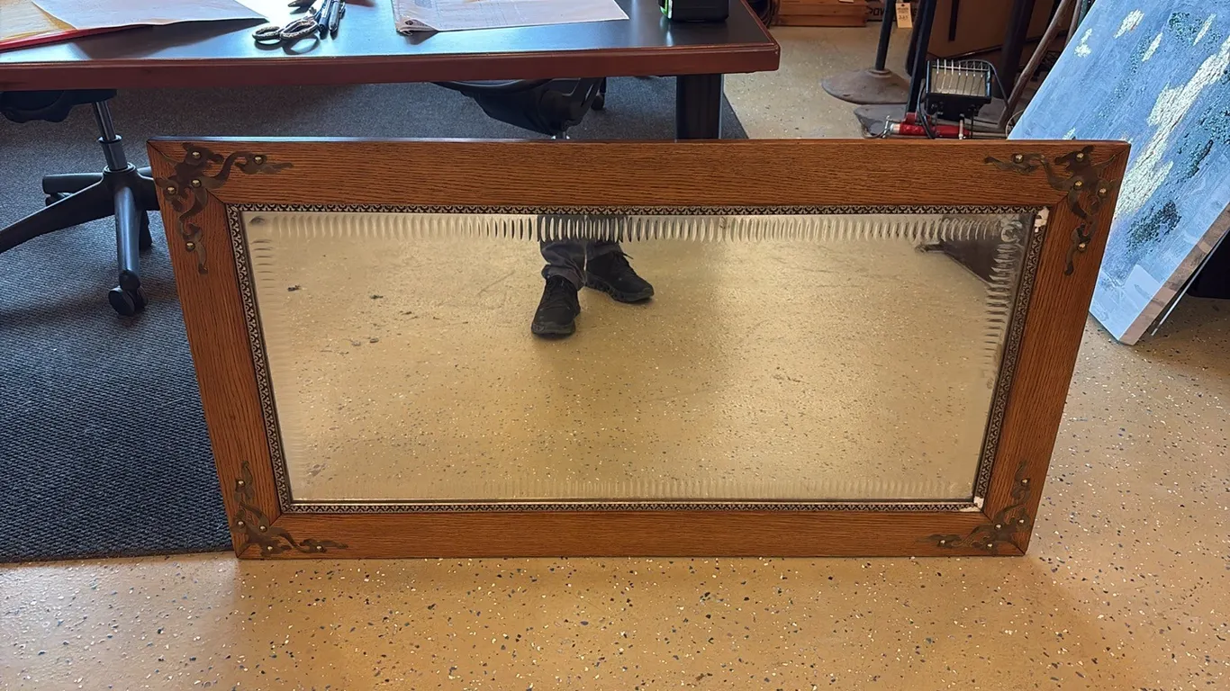 4ft Wood Framed Mirror