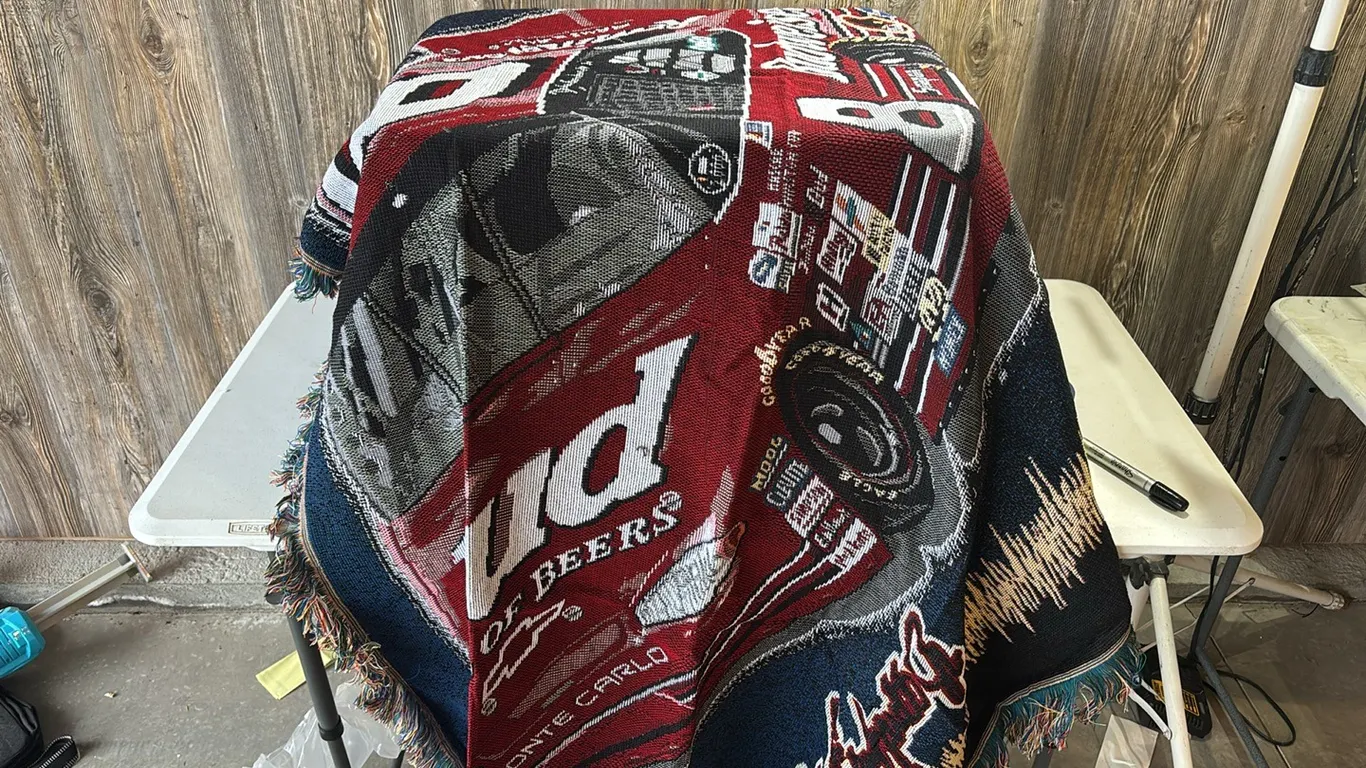 Dale Earnhardt Jr Budweiser Afghan