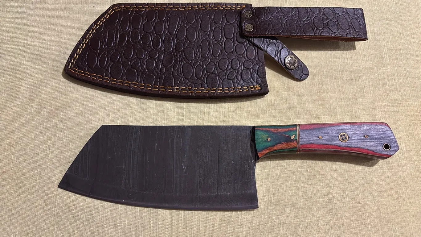 Damascus steel knife