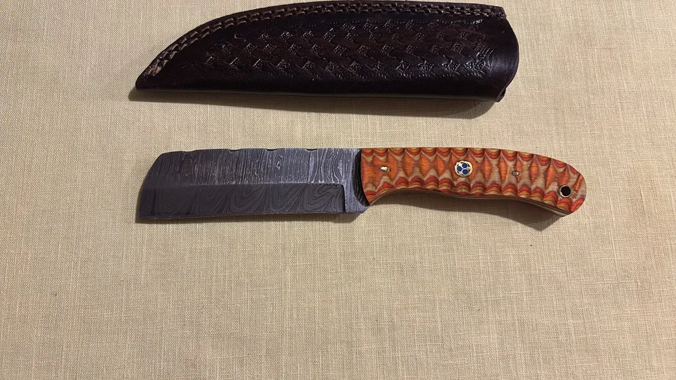 Damascus steel knife