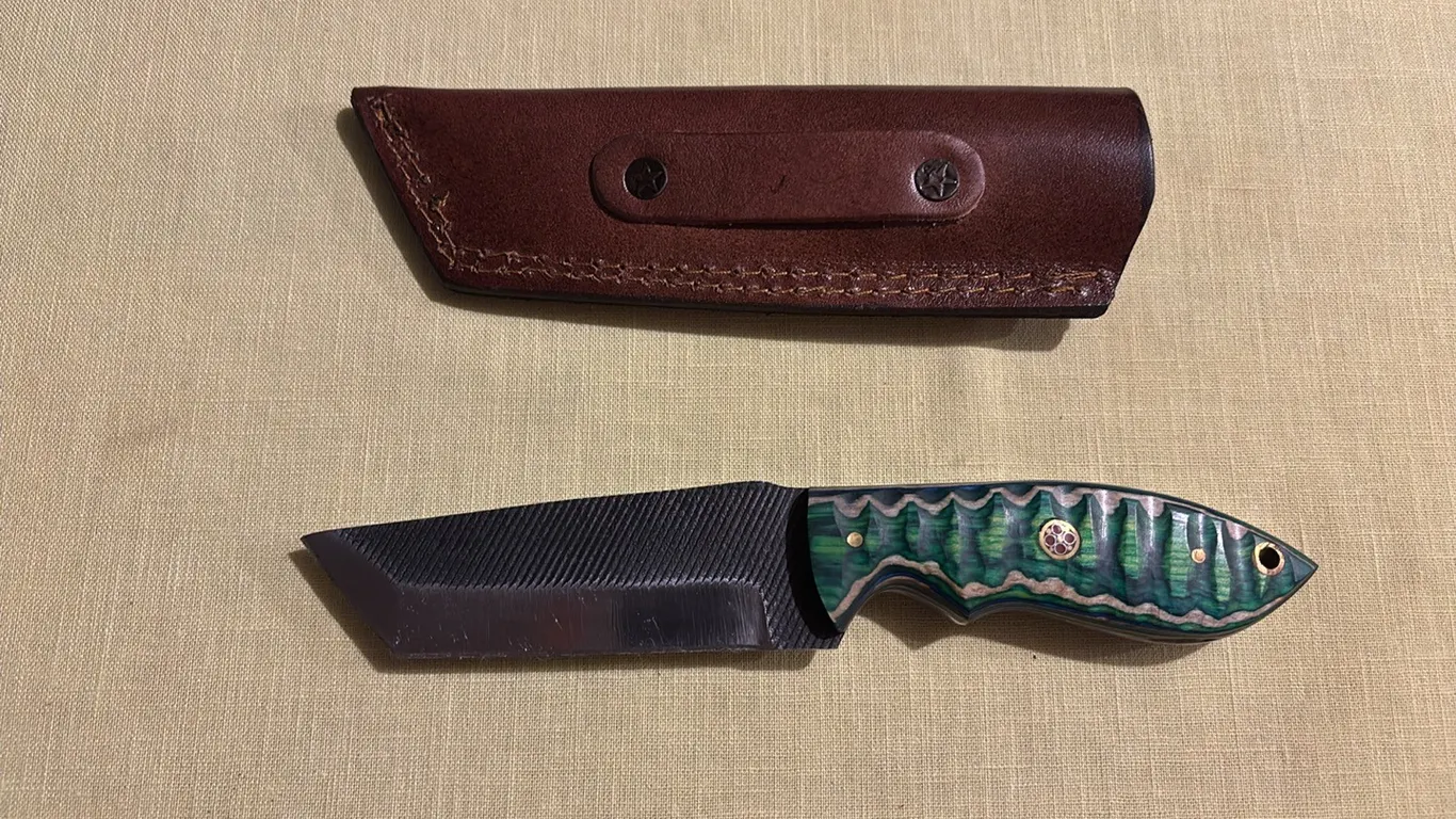 Damascus steel knife