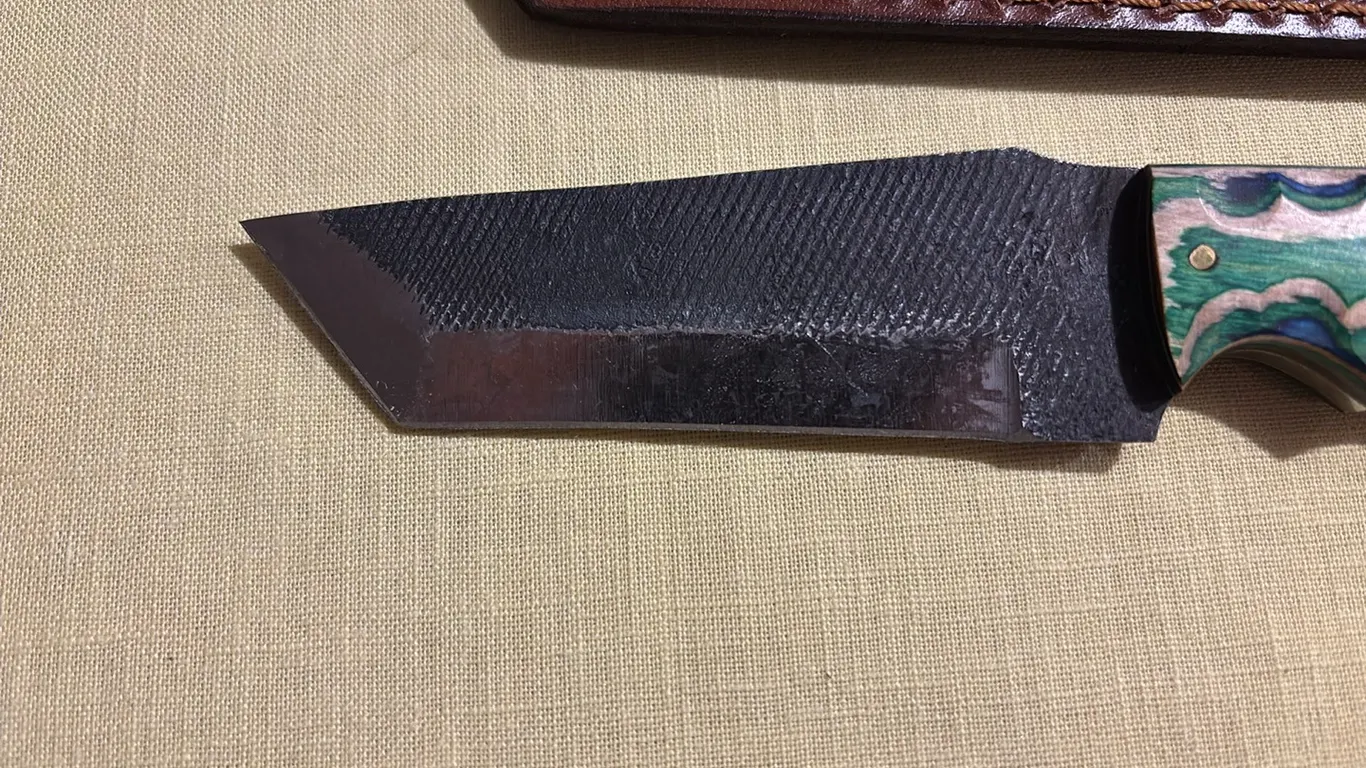 Damascus steel knife