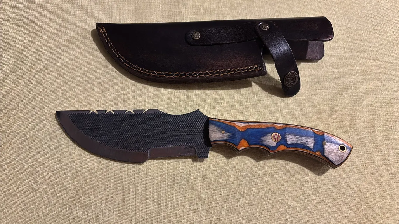 Damascus steel knife