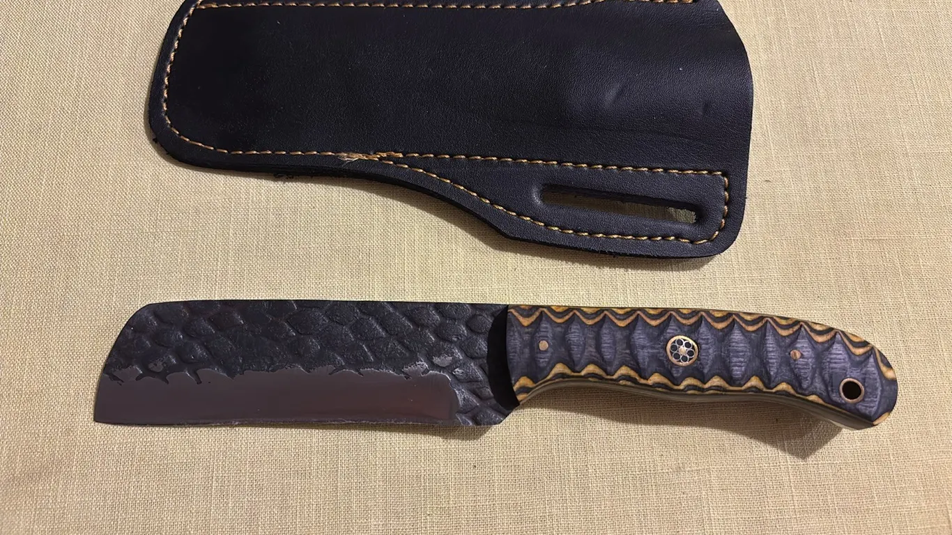 Damascus steel knife