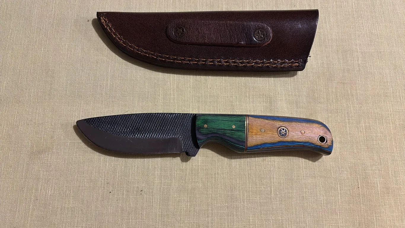Damascus steel knife