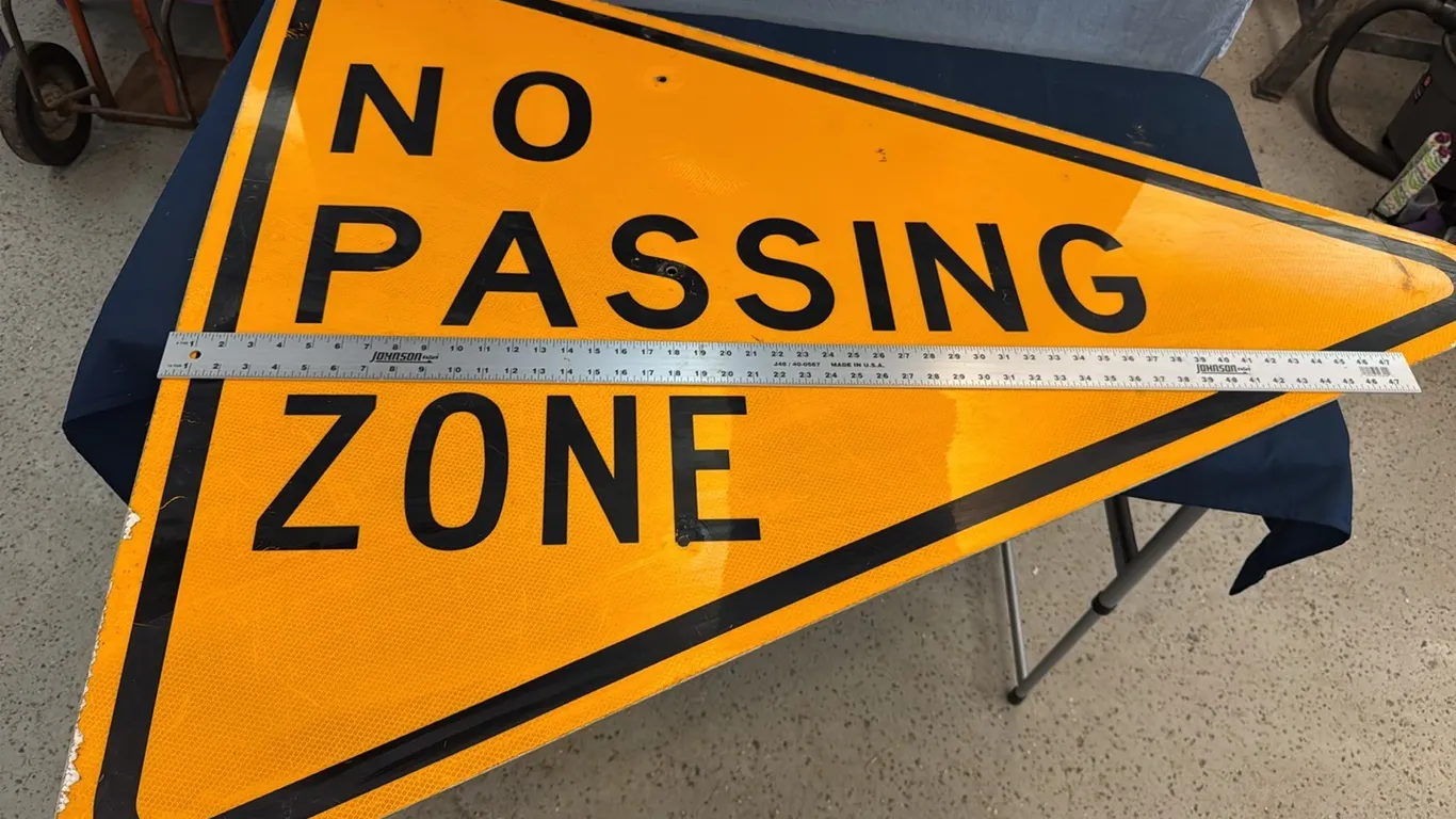 No Passing sign
