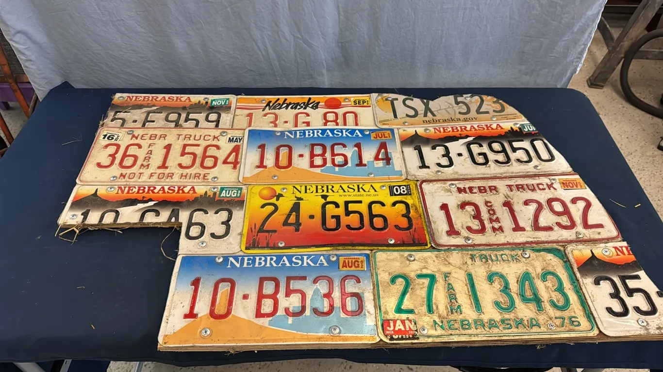 Nebraska license plates