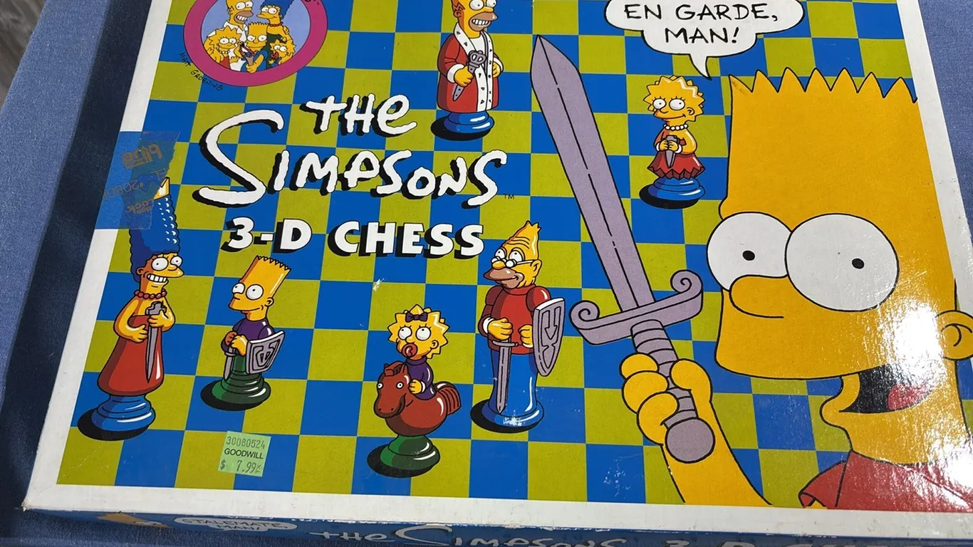 The Simpsons 3D chess