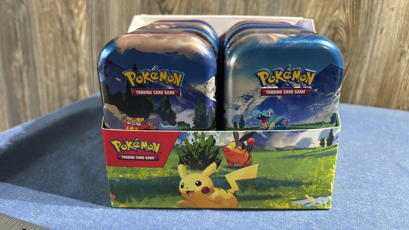 Pokemon card tins