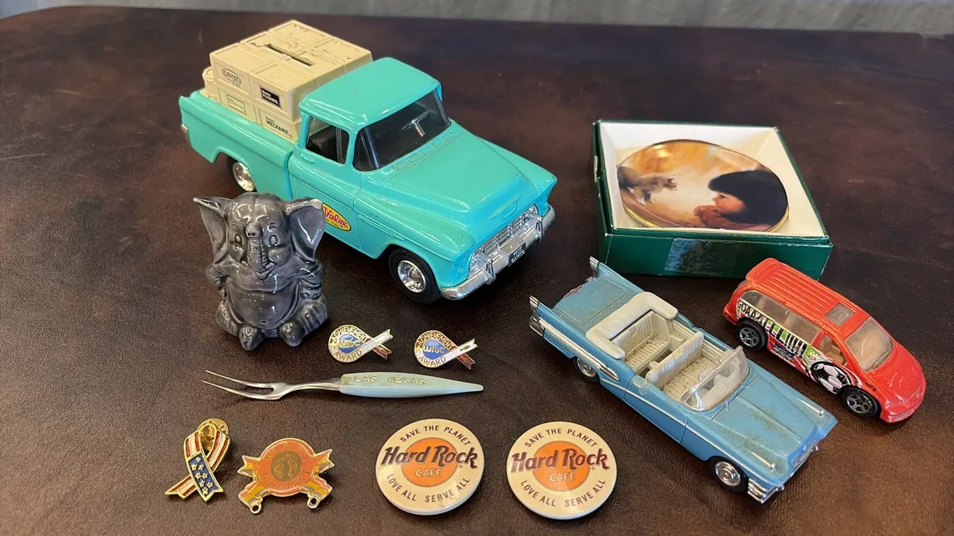 True Value Truck Bank, Pins & Misc Collectibles