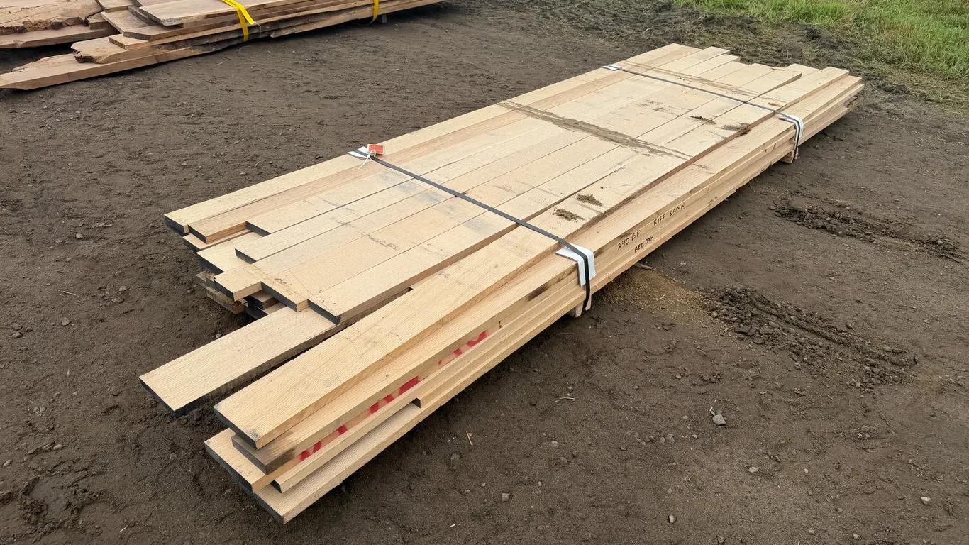 240 BF of Kiln Dried Rift Sawn Red Oak Boards