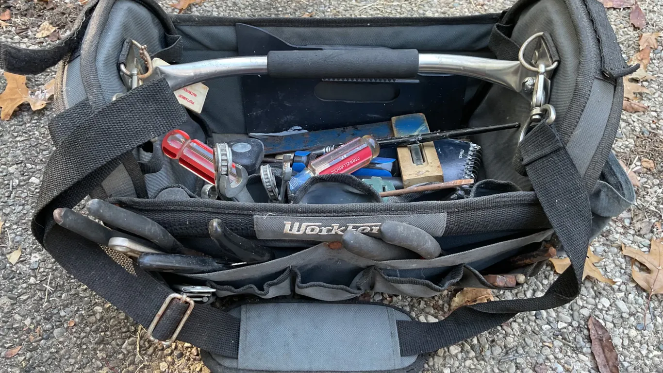 Workforce Tool Bag With Assorted Hand Tools and Accessories