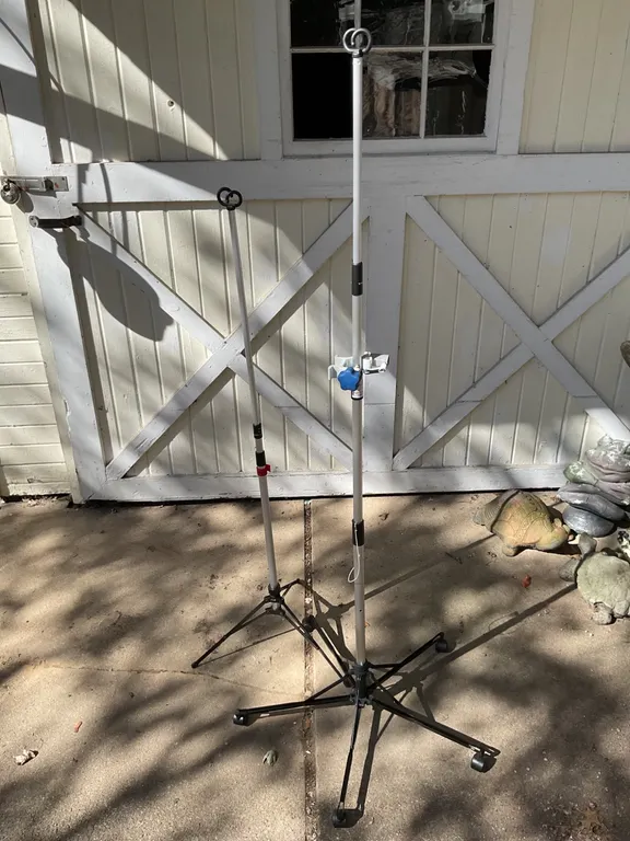 Adjustable Aluminum Tripod Stands with Hooks and Clamps