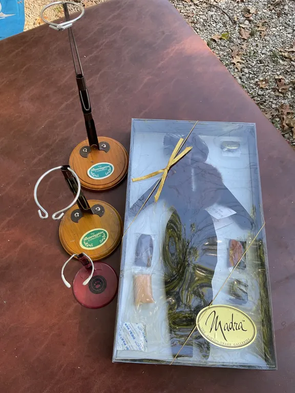 Madra Doll Outfit and Three Doll Stands