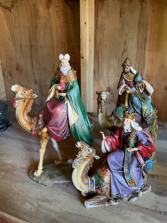Collector’s Series Three Wise Men Nativity Figurines with Camels