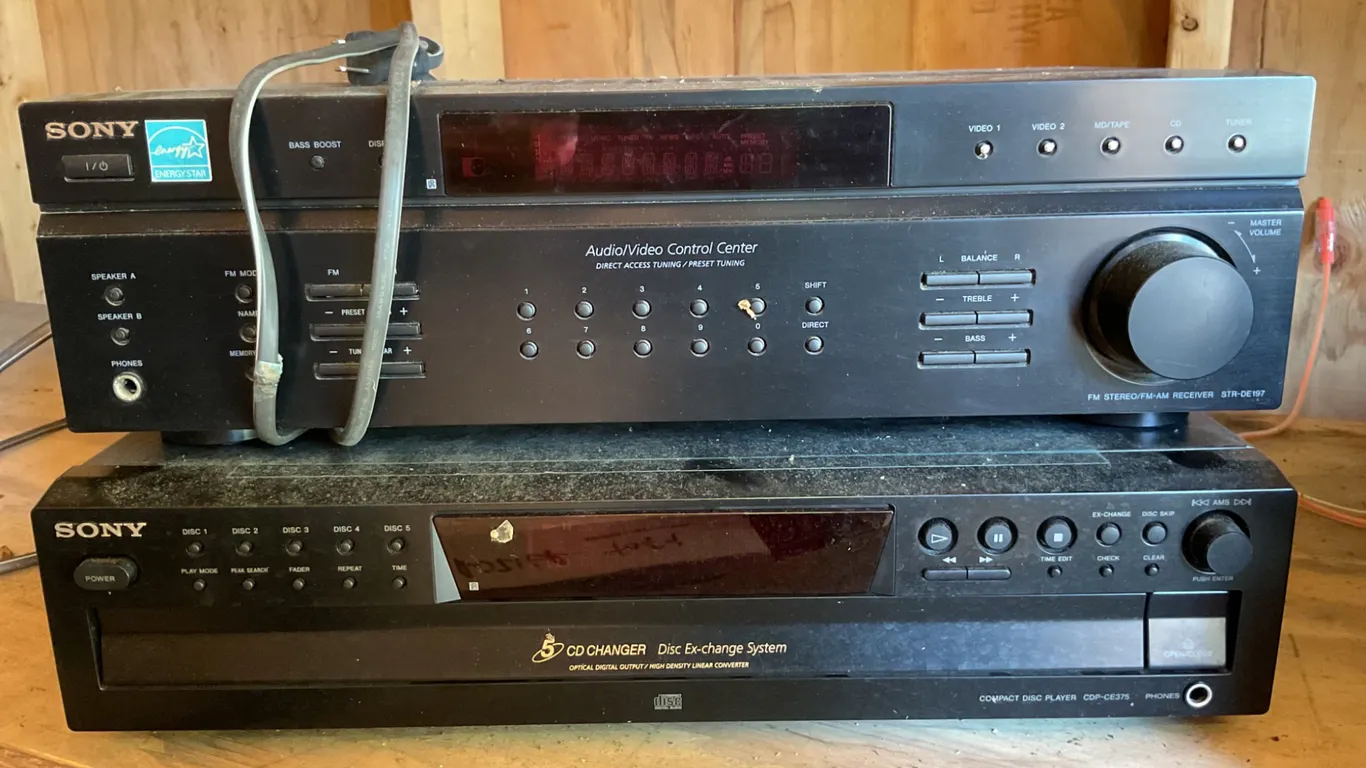 Sony Audio/Video Control Center and 5-Disc CD Changer System