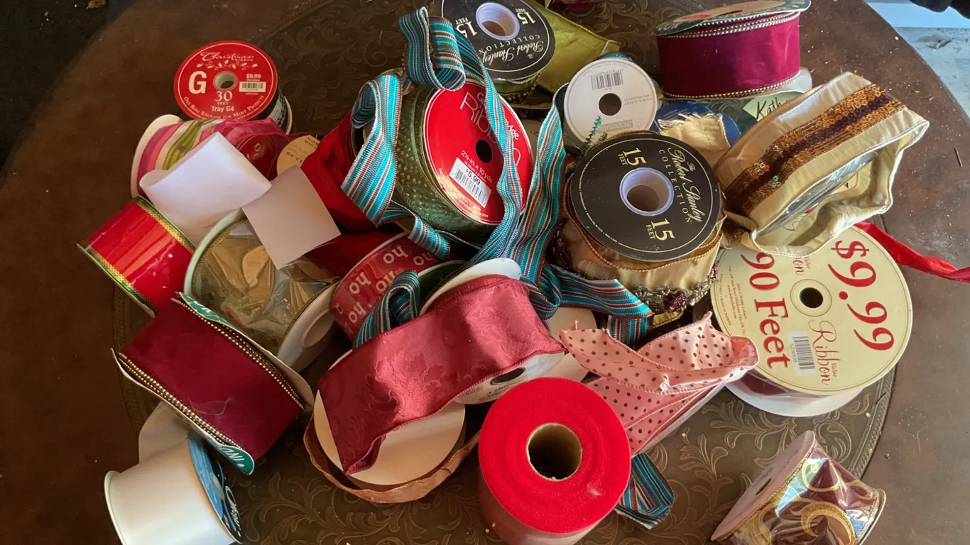 Decorative Ribbons in Various Colors and Styles