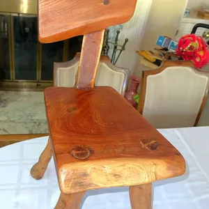 Burlwood artisan chair
