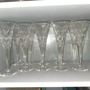Stemmed Waterford glasses – 10