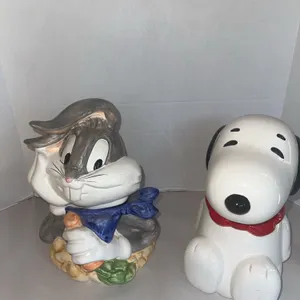 WARNER Brothers cookie jars – Bugs and Snoopy