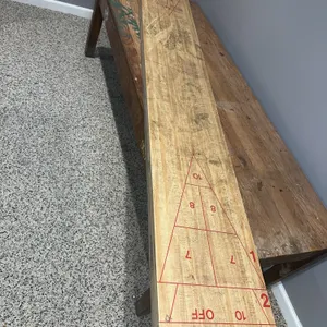 Vintage Brunswick shuffleboard surface