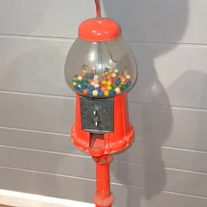 Antique cast-iron gumball machine