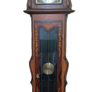 Gorgeous grandfather rosewood clock from Italy