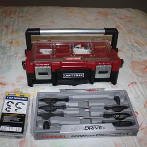 Craftsman Toolbox, Vessel Screwdrivers, E-Clips