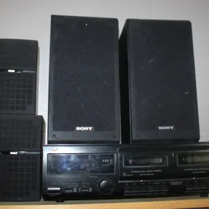 JVC TD-W118BK Double Cassette Deck & Speakers