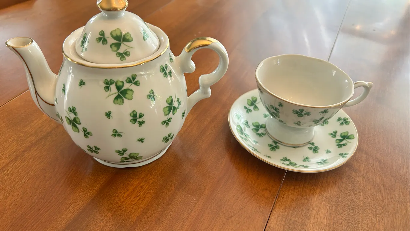 Teapot, Mug, Saucer