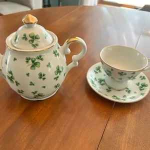 Teapot, Mug, Saucer